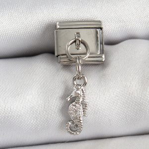 316L Çelik Sallantılı Deniz Atı Model Gümüş Renk Nomination Charm