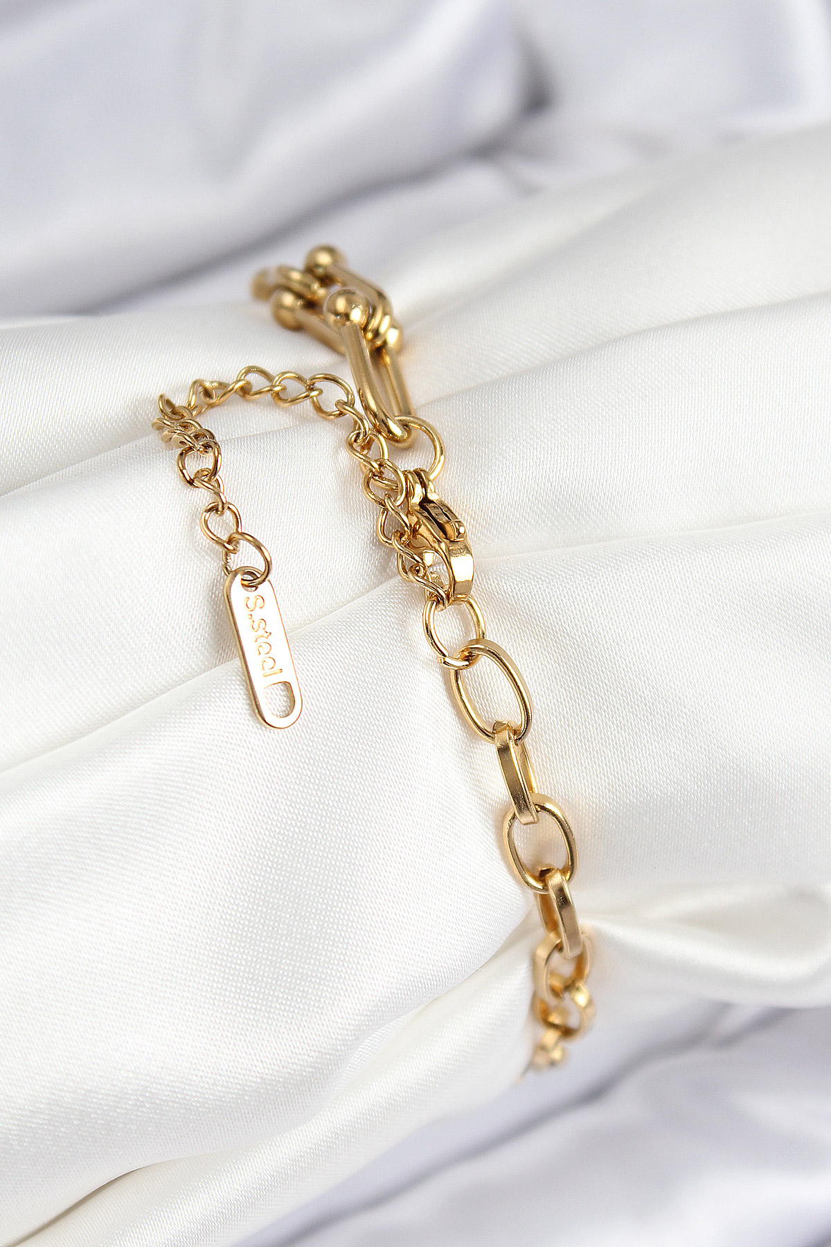 316L Çelik Tifany Ağaç Model Gold Renk Kadın Bileklik