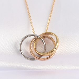 316L Çelik Zincir Çoklu Renk Model Kolye