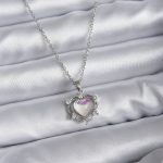 316L Çelik Zincir Gümüş Renk Kalp Model Kadın Kolye