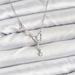 316L Çelik Zincir Gümüş Renk Kelebek Model Kadın Kolye