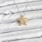 316L Çelik Zincir Gümüş Renk Zincirli Gold Yıldız Model Kadın Kolye