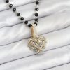 316L Çelik Zincir Kristal Boncuklu Kalpli Kadın Kolye