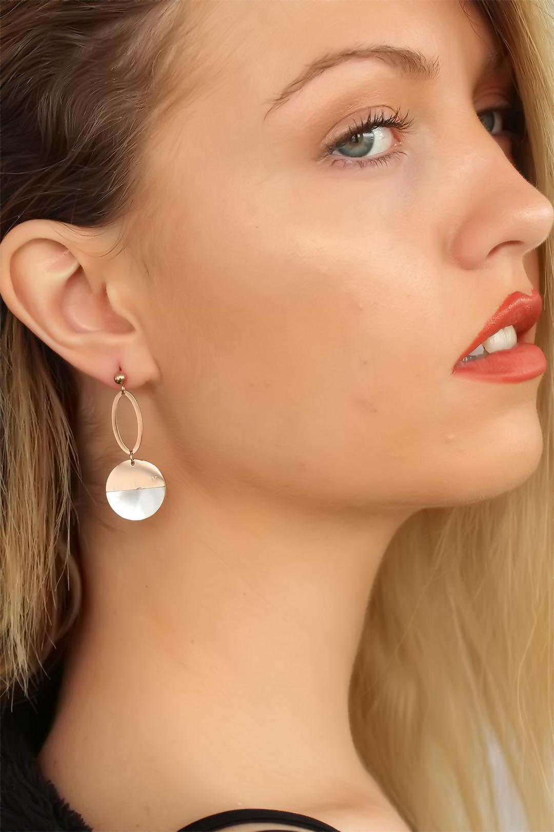 Rose Renk Bayan Küpe