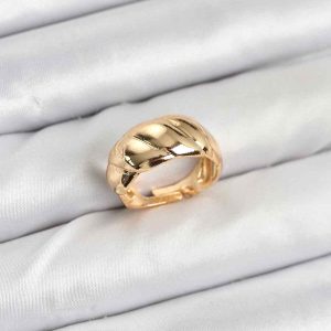 Gold Renk Bombeli Sarmal Yüzük