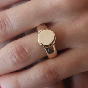 Gold Renk Daire Model Kadın Yüzük