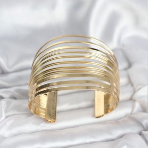 Gold Renk Pirinç Kaburga Model Kadın Bileklik