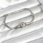 Gümüş Renk Pirinç Charm Bileklik