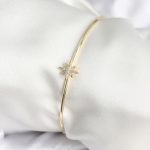 Kutup Yıldızı Figür Pirinç Gold Renk Kadın Bileklik