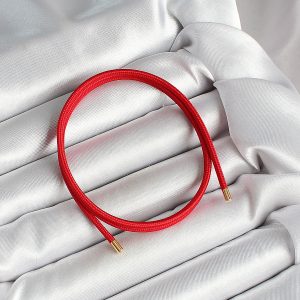 Mıknatıslı  Koyu Kırmızı Renk Sarmal Kadın Bileklik