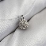 Misineli Topcuk Model Gümüş Renk Hayalet Kolye