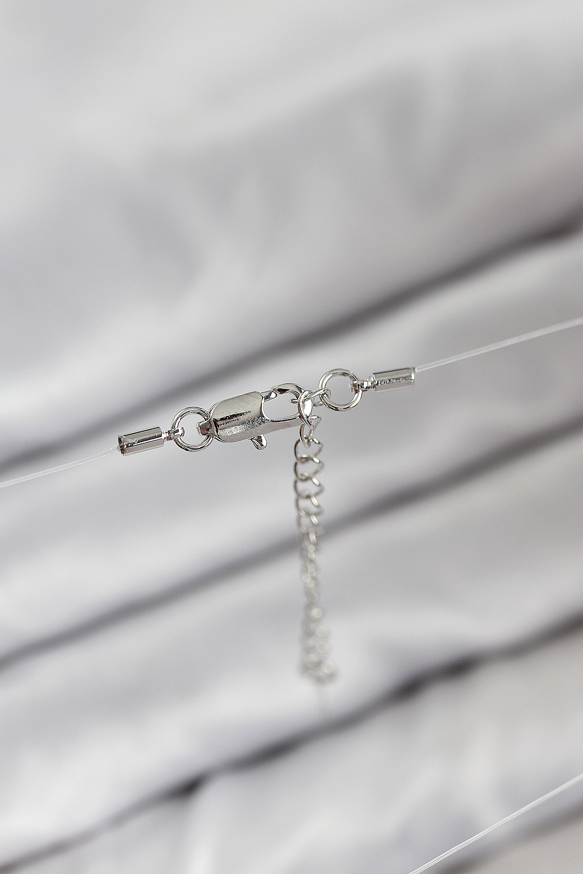 Misineli Yıldız Model Gümüş Renk Hayalet Kolye