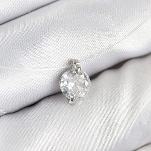 Misineli Zirkon Taşlı Model Gümüş Renk Hayalet Kolye