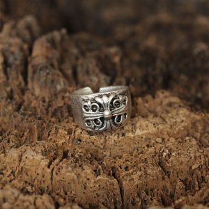 Motifli Ayarlanabilir Erkek Yüzük