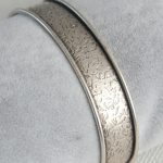 Otantik Gümüş Renk Motif İşleme Detay Plaka Erkek Bileklik