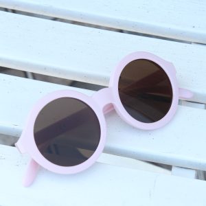 Pembe Renk Yuvarlak İskandinav Çocuk Gözlüğü