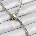 Pirinç Asansörlü Yılan Model Gümüş Renk Kadın Kolye