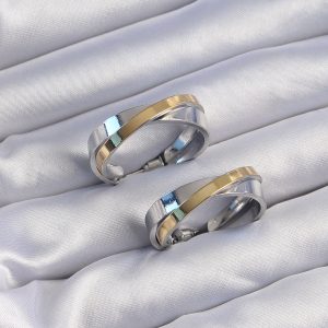 Pirinç Gold Gümüş Renkli Halka Küpe