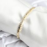 Pirinç Gold Renk İnce Petek Model Kadın Bileklik