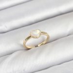 Pirinç Gold Renk Kalpli Kadın Yüzük