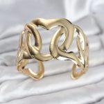 Pirinç Gold Renk Vintage Kadın Bileklik