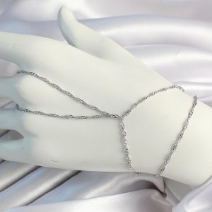 Pirinç Gümüş Renk Esnek Burgu Zincirli Şahmeran