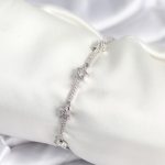 Pirinç Gümüş Renk Halley Yıldız Model Kadın Bileklik