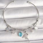 Pirinç Gümüş Renk Sallantı Zirkon Taşlı Filaminga Figür Charm Kadın Bileklik