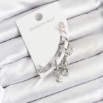 Pirinç Gümüş Renk Set Küpe