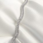 Pirinç Gümüş Renk Su Yolu Zirkon Taşlı Model Kadın Bileklik