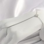 Pirinç Gümüş Renk Su Yolu Zirkon Taşlı Yıldız Model Kadın Şahmeran