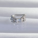 Pirinç Gümüş Renk Zirkon Taş Kaplama Earcuff Küpe