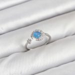 Pirinç Gümüş Renk Zirkon Taşlı Ay Yıldız Kadın Yüzük