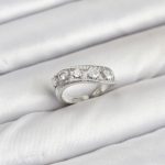 Pirinç Gümüş Renk Zirkon Taşlı Kadın Yüzük