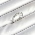 Pirinç Gümüş Renk Zirkon Taşlı Kadın Yüzük