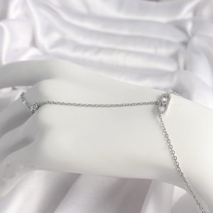 Pirinç Gümüş Renk Zirkon Taşlı Messika Model Kadın Şahmeran