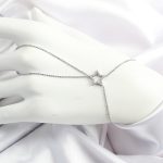 Pirinç Gümüş Renk Zirkon Taşlı Yıldız Model Şahmeran