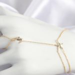 Pirinç Zirkon Taşlı Deniz Atı Ve Yıldız Model Gold Renk Şahmeran