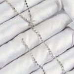 Pirinç Zirkon Taşlı Ezme Zincirli Deniz Yıldızı Model Gümüş Renk Y Kolye