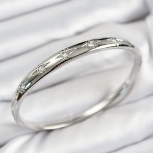 Pirinç Zirkon Taşlı Kutup Yıldızı Model Gümüş Renk Kadın Kelepçe