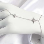 Pirinç Zirkon Taşlı Kutup Yıldızı Model Gümüş Renk Kadın Şahmeran