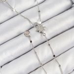 Pirinç Zirkon Taşlı Kutup Yıldızı Model Gümüş Renk Y Kolye