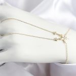 Pirinç Zirkon Taşlı Yıldız Model Gold Renk Şahmeran