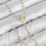 Pirinç Zirkon Taşlı Yonca Model Gold Renk Kadın Y Kolye