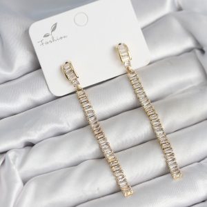 Su Yolu Baget Pirinç Kadın Küpe