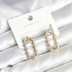 Vintage Model Halka Zirkon Taşlı Kadın Küpe