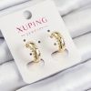 Xuping Çit Halka Model Gold Renk Kadın Küpe