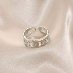 Yeni Sezon Gümüş Renk Zincir Yüzük