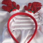 Yılbaşı Temalı Simli Geyik Boynuzu Figürlü Taç