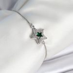 Yıldız Model Asansörlü Gümüş Renk Kadın Bileklik